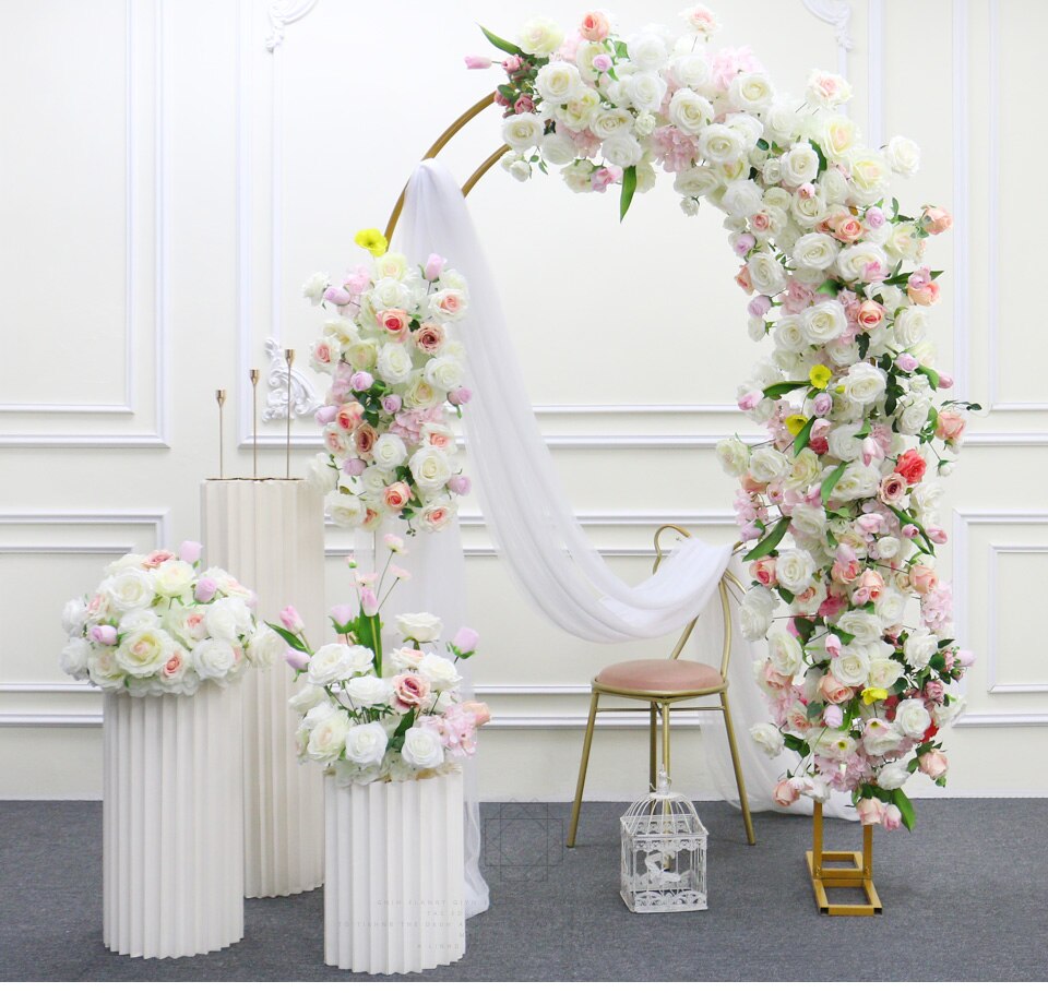 beach wedding ceremony arches