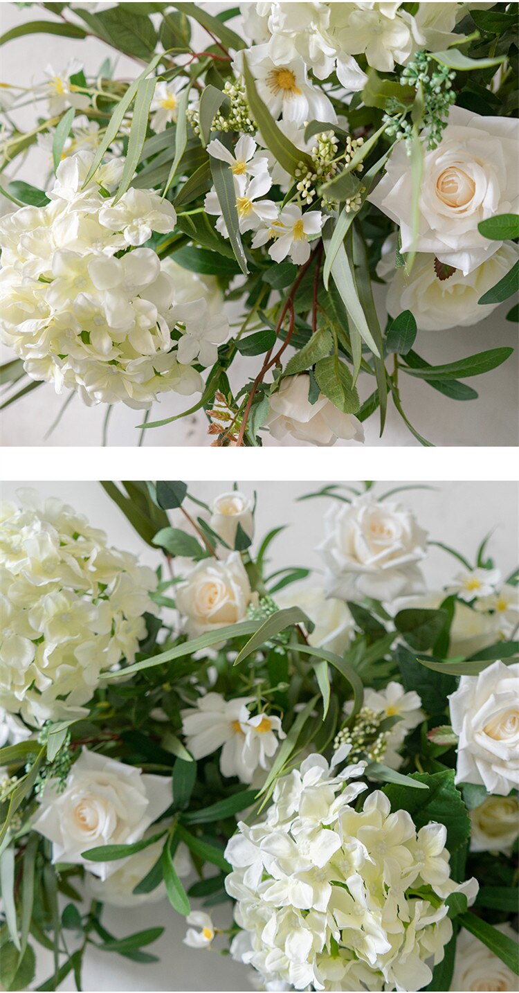 hanging greenery on wedding arch7