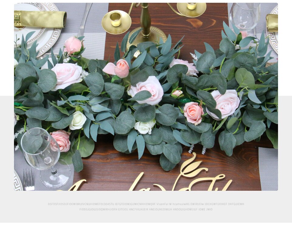 red and white stripe table runner3