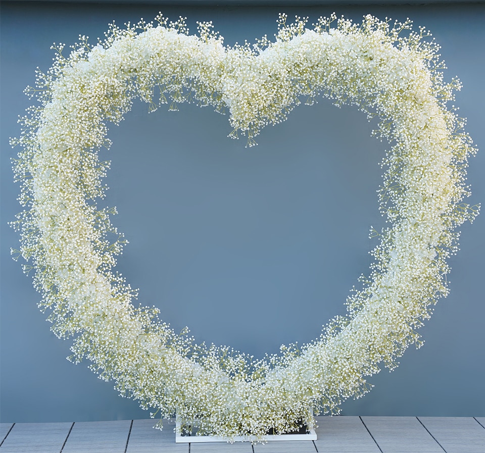 blue hydrangeas flower wall4