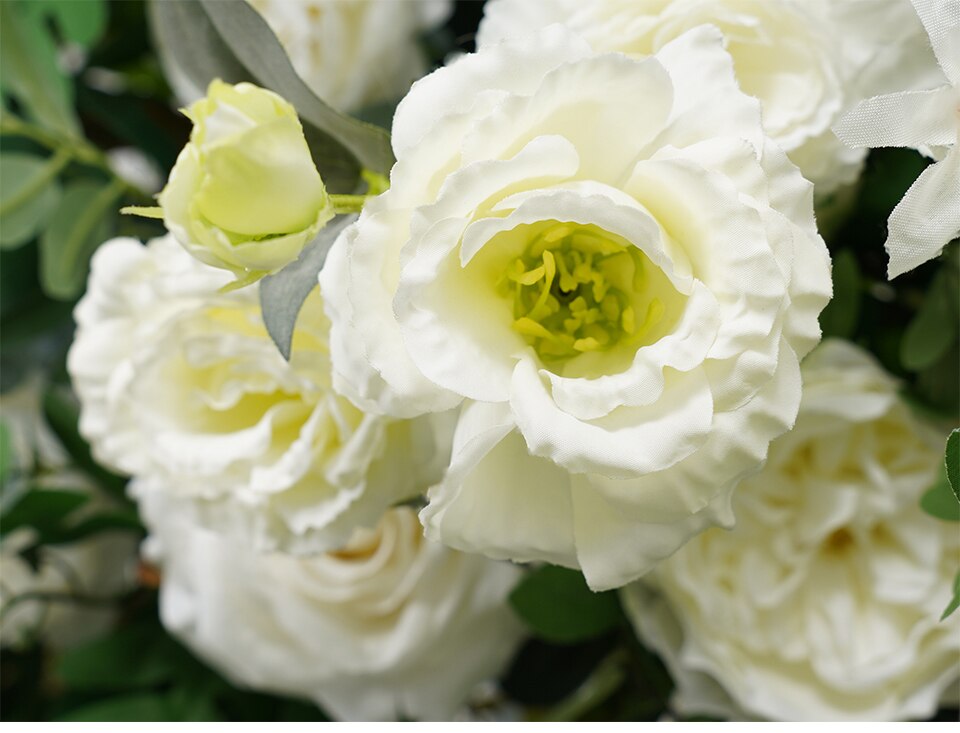 beautiful white wedding flower arch10