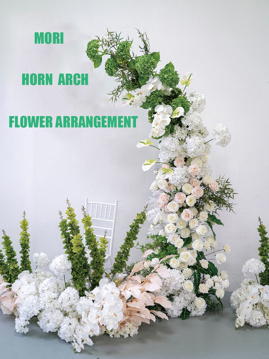 classic all white beauty flower arrangement