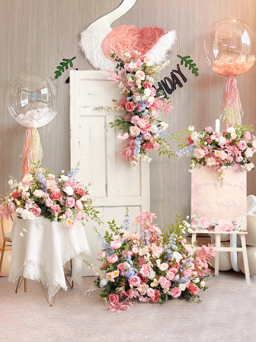 cheap rose gold wedding decor