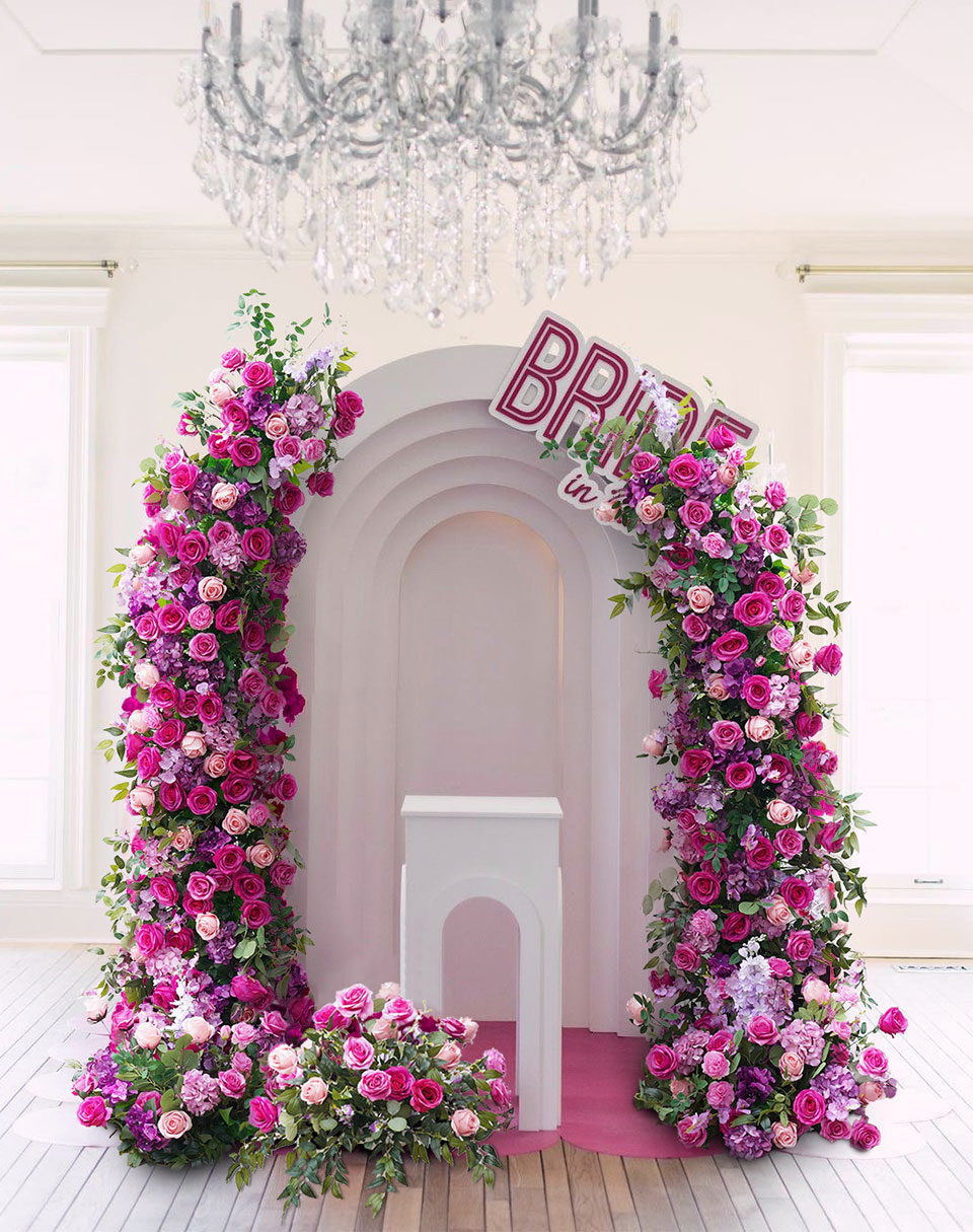 cartoon wedding arch