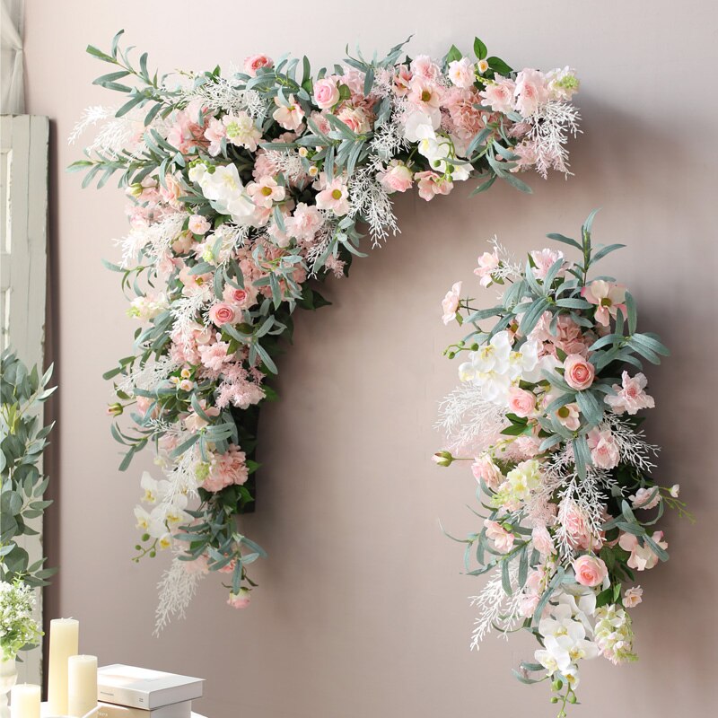 diy artificial flower backdrop