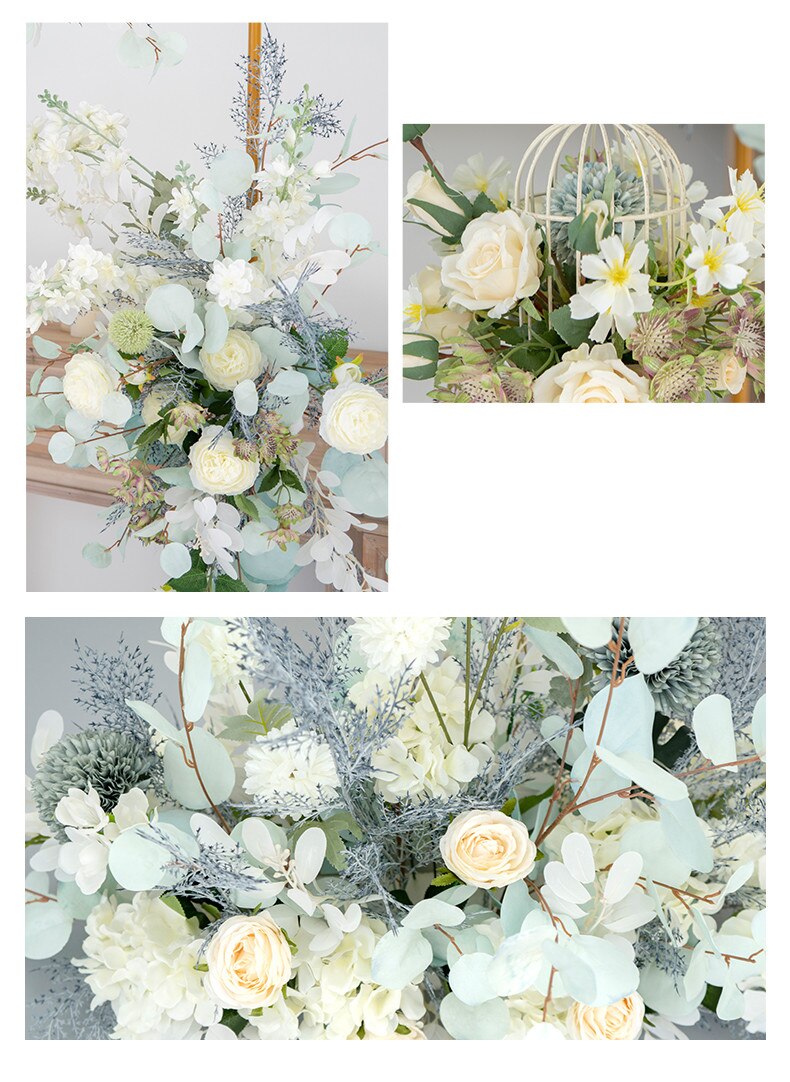 mint green and grey wedding decor3