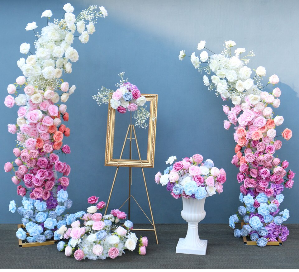 artificial rose flowers for wedding decoration