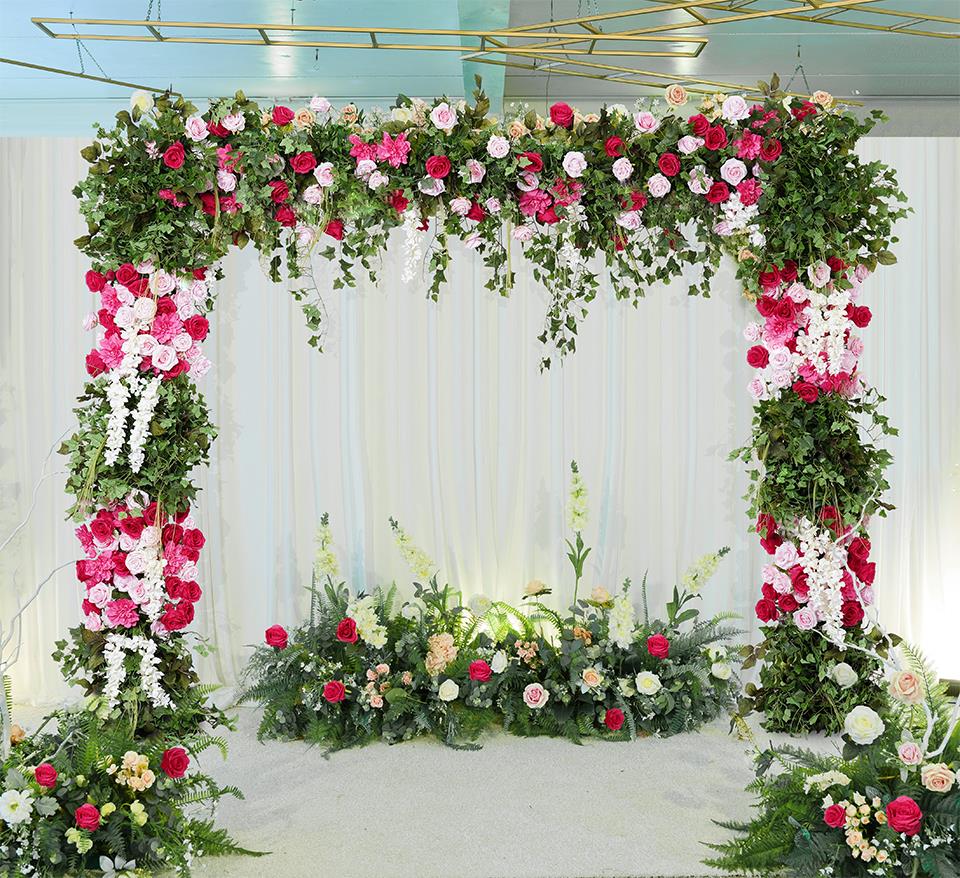 umbrella flower arrangement