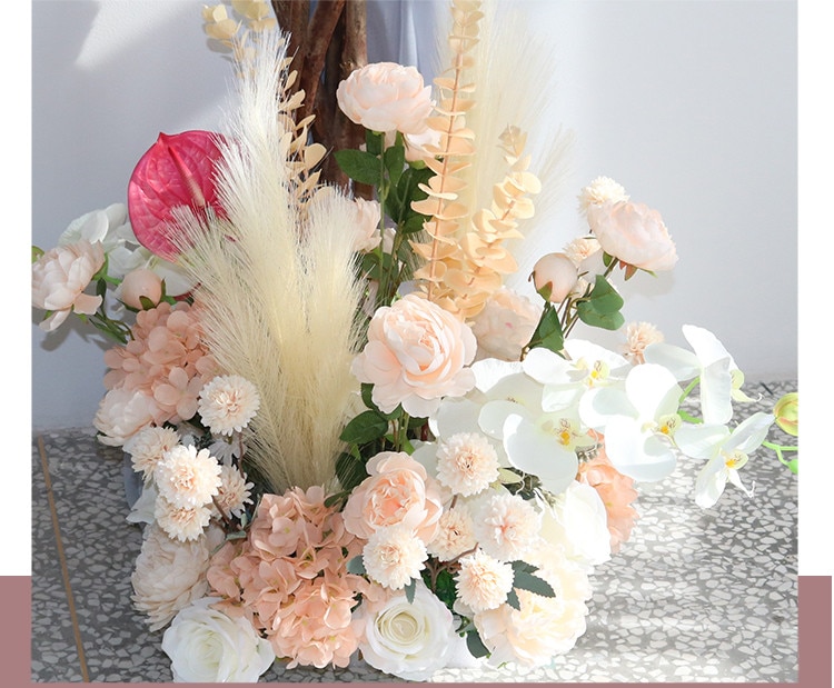 white flower table runners8