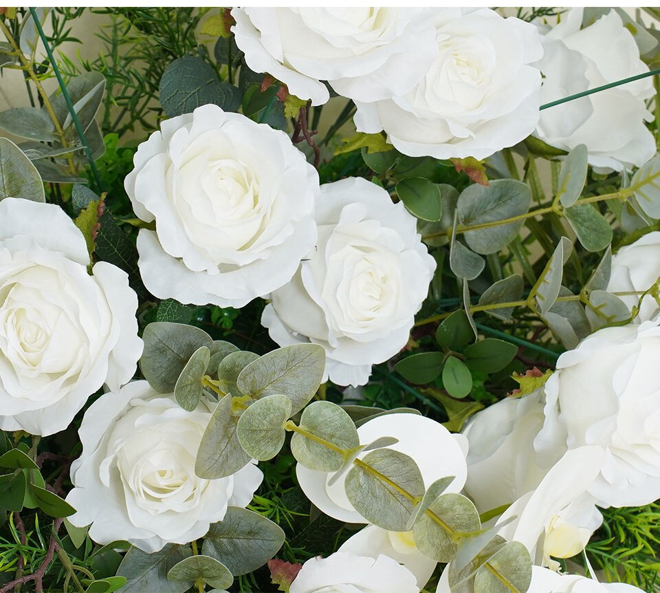 wedding cake ribbon white flower7