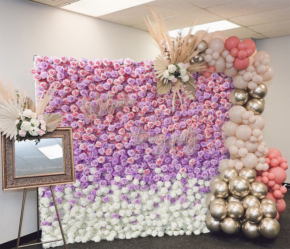 hire wedding flower wall