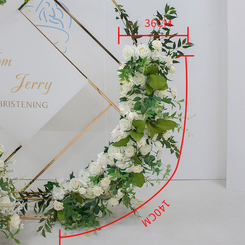 wedding table flower garland1