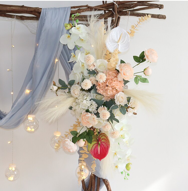 white flower table runners4