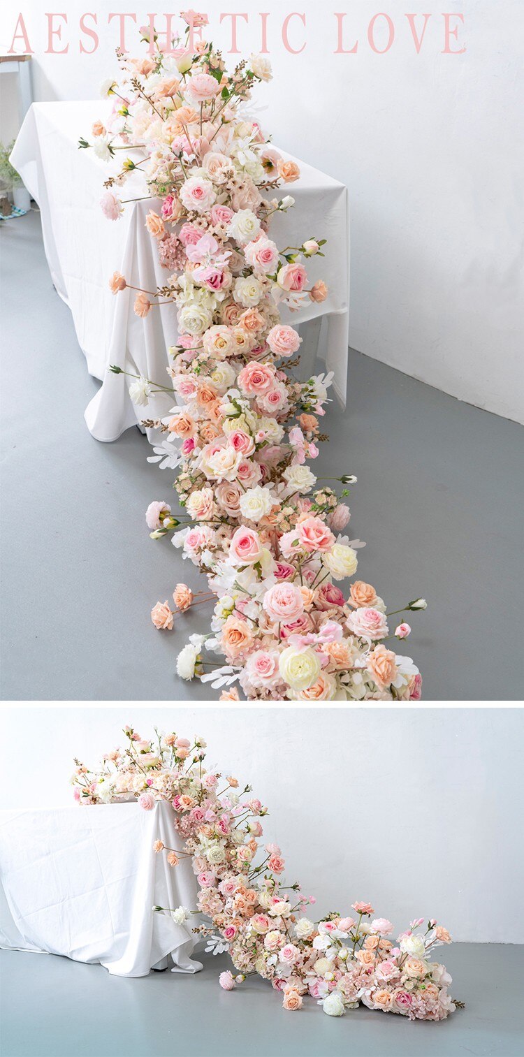 kitchen table with boquet of flowers