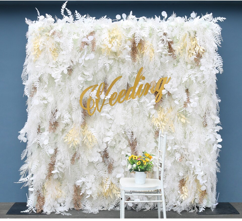 white outdoor flower stand9