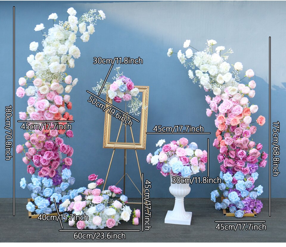 Selecting the appropriate vase or container for the centerpiece