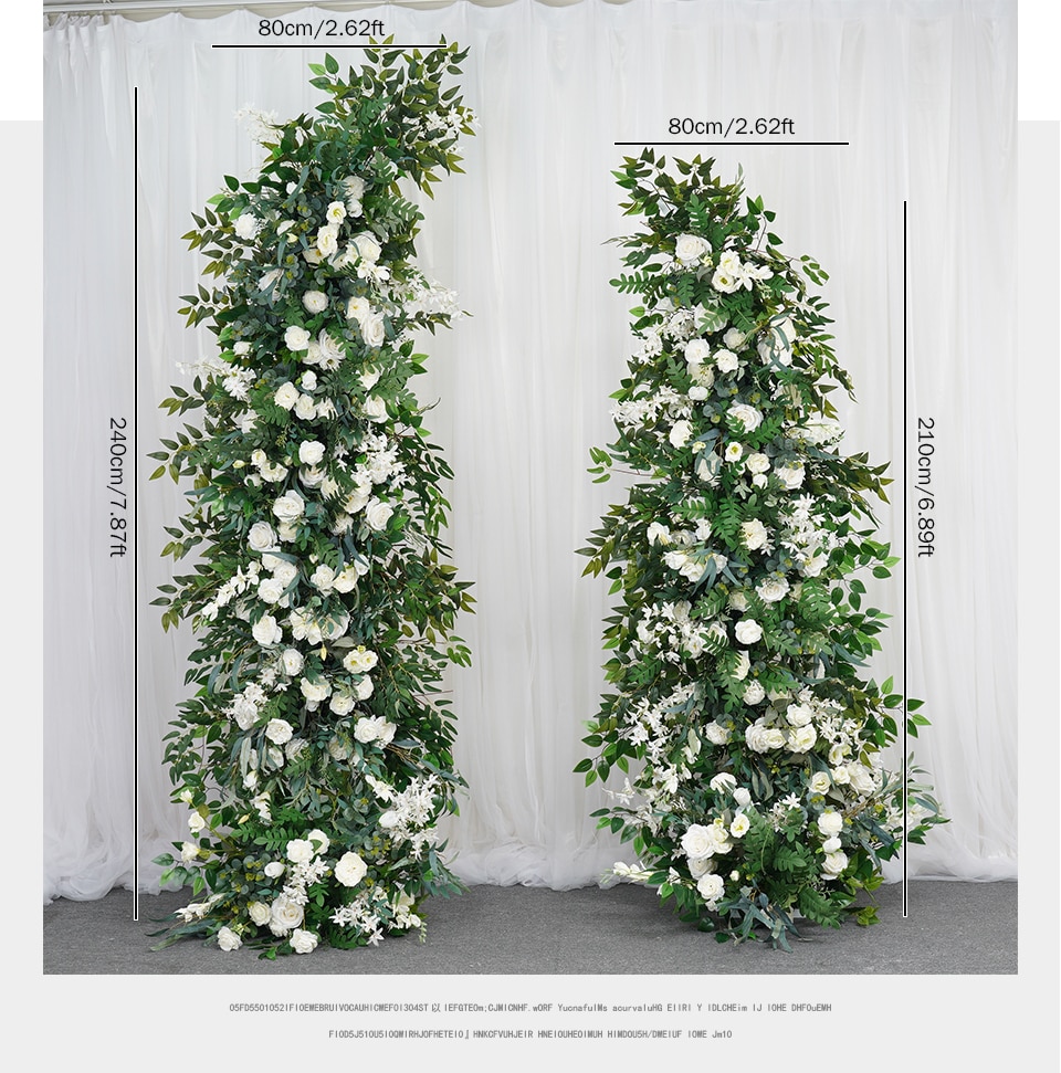 beautiful white wedding flower arch1