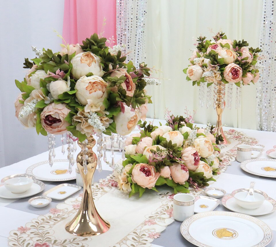 dry flower arrangement on mirror