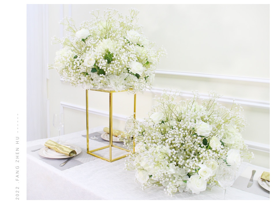 elegant mixed greens tall flower arrangements1