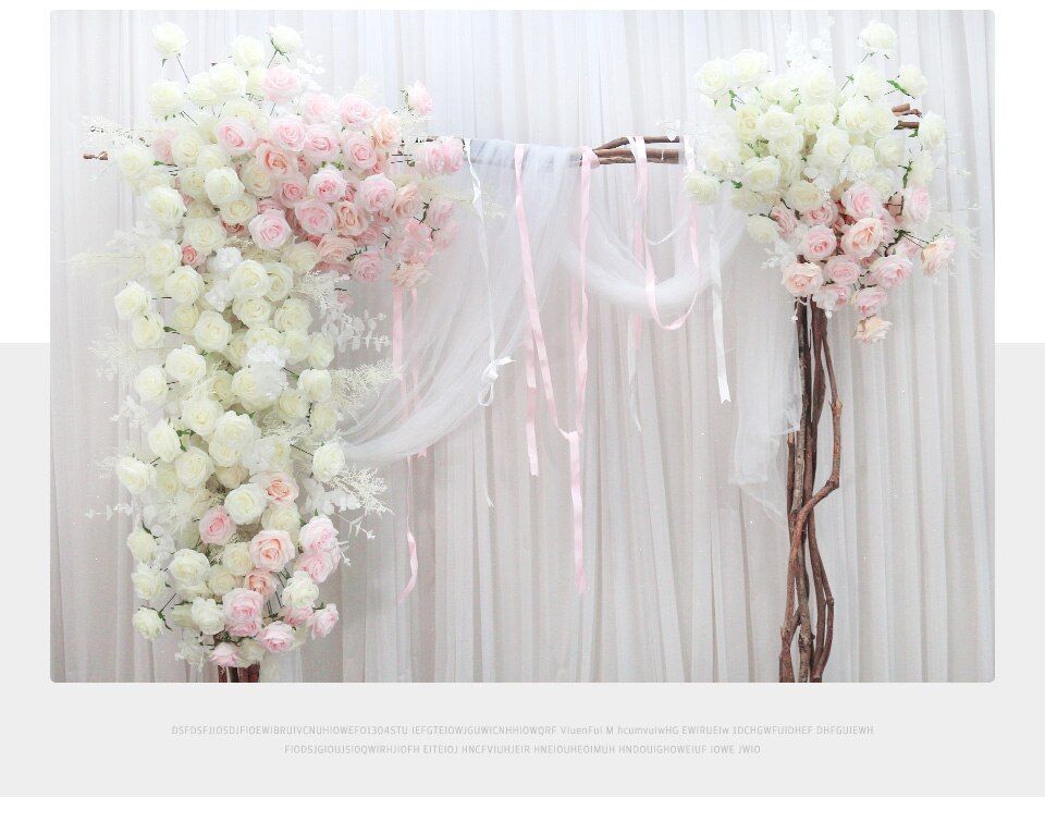 soft white foam flower wall decor2