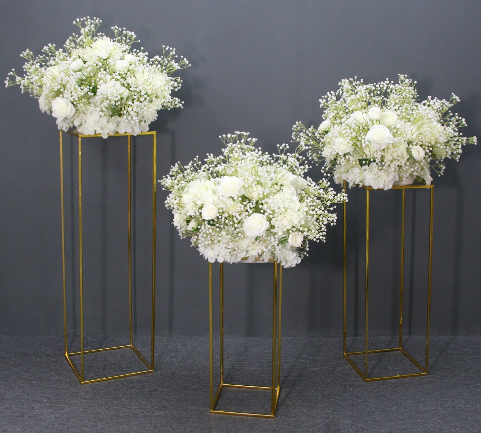 elegant mixed greens tall flower arrangements8