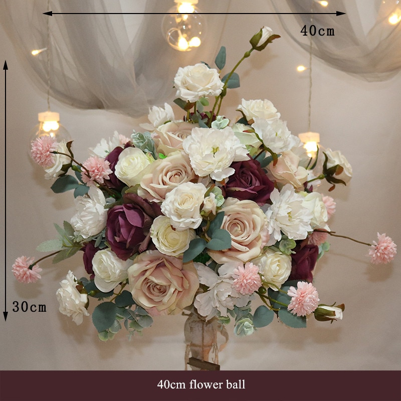 wedding ceremony arch silk flowers1