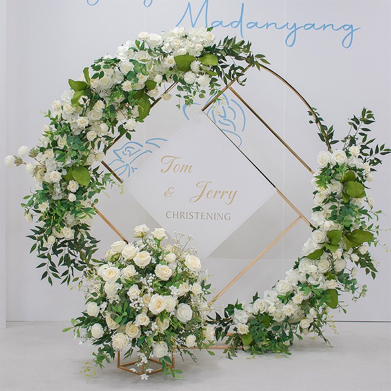 wedding table flower garland