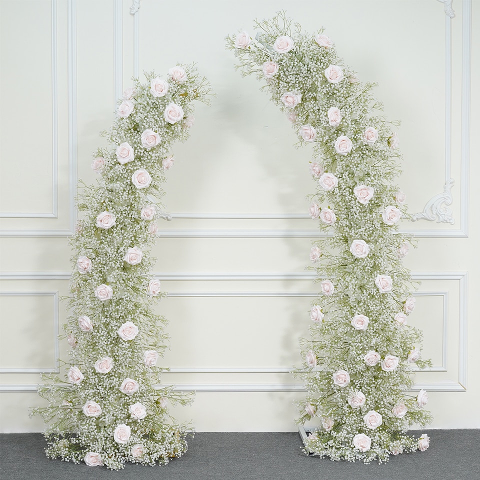 flower arrangements in baskets