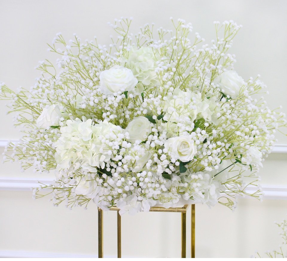 elegant mixed greens tall flower arrangements4